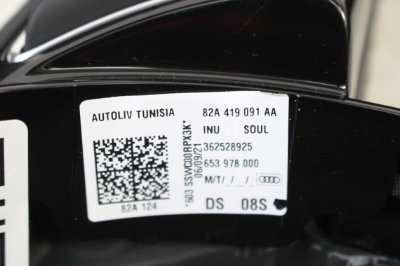 AUDI A1 A3 Q3 KIEROWNICA 82A419091AA 82A 419 091 AA SKÓRA F5 81A INU - czarny (soul) 82A 8Y 83A FY
