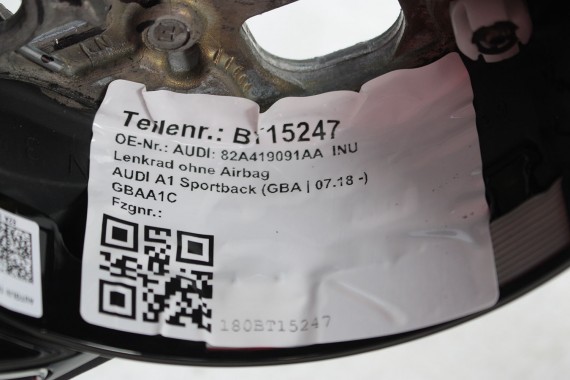 AUDI A1 A3 Q3 KIEROWNICA 82A419091AA 82A 419 091 AA SKÓRA F5 81A INU - czarny (soul) 82A 8Y 83A FY