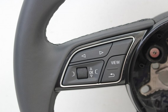 AUDI A3 Q2 KIEROWNICA 81A419091R 81A 419 091 R INU - czarny FL LIFT skóra