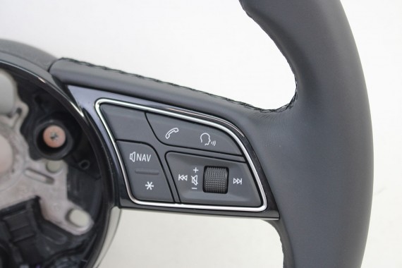 AUDI A3 Q2 KIEROWNICA 81A419091R 81A 419 091 R INU - czarny FL LIFT skóra