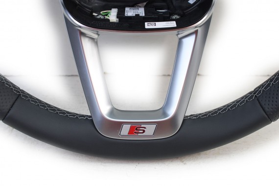 AUDI A3 Q2 KIEROWNICA 81A419091N 81A 419 091 N INU - czarny FL LIFT skóra S-line Sline 4M8419508A 4M84195689