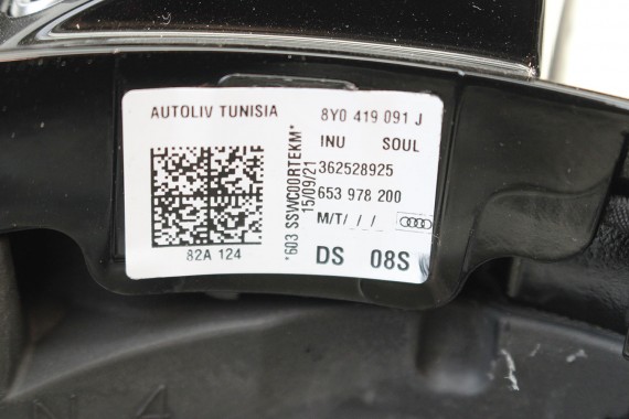 AUDI A3 Q2 KIEROWNICA 8Y0419091J 8Y0 419 091 J INU - czarny skóra 8Y 81A FL LIFT
