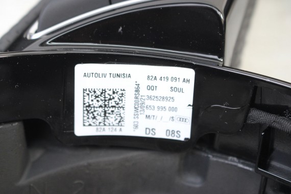 AUDI A1 A3 Q3 KIEROWNICA 82A419091AH 81A 419 091 AH czarny FL LIFT skóra S-line Sline 82A 8Y 83A FY QQT - czarny (soul) felsgrau
