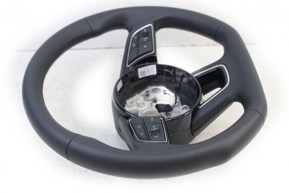 AUDI A1 A3 Q3 KIEROWNICA 82A419091AE 81A 419 091 AE INU - czarny FL LIFT skóra  82A 8Y 83A FY sportowa