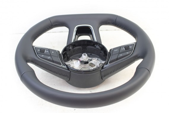 AUDI A1 A3 Q3 KIEROWNICA 82A419091AE 81A 419 091 AE INU - czarny FL LIFT skóra  82A 8Y 83A FY sportowa