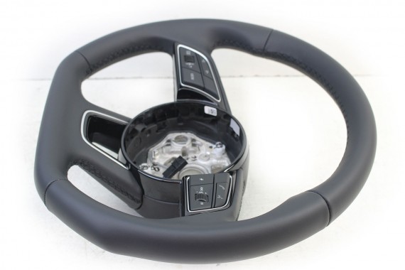 AUDI A1 A3 Q3 KIEROWNICA 82A419091AE 81A 419 091 AE INU - czarny FL LIFT skóra  82A 8Y 83A FY sportowa