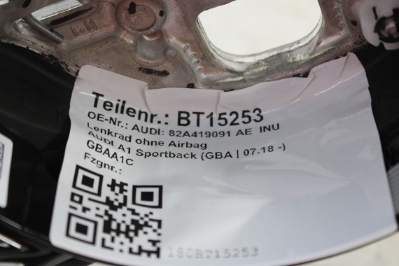 AUDI A1 A3 Q3 KIEROWNICA 82A419091AE 81A 419 091 AE INU - czarny FL LIFT skóra  82A 8Y 83A FY sportowa