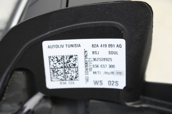 AUDI A3 RS3 KIEROWNICA 82A419091AQ 82A 419 091 AQ czarny skóra 8Y Q3 RSQ3 83Afelsgrau S-line Sline BSJ - czarny (soul) anthrazit