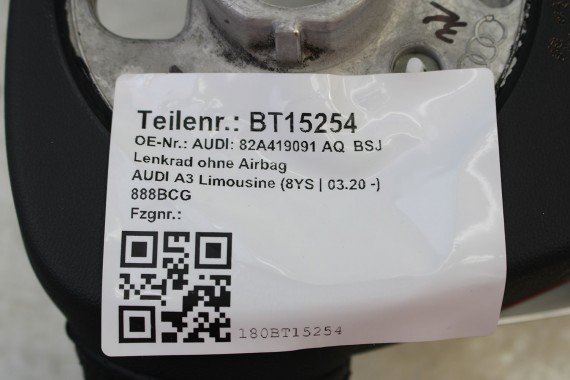 AUDI A3 RS3 KIEROWNICA 82A419091AQ 82A 419 091 AQ czarny skóra 8Y Q3 RSQ3 83Afelsgrau S-line Sline BSJ - czarny (soul) anthrazit