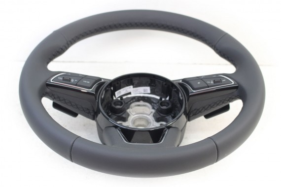 AUDI A4 A5 KIEROWNICA + BIEGI 8W0419091FP kolor INU - czarny 8W0 419 091 FP 8W B9 F5 multifunkcyjna skórzana MULTI