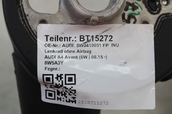AUDI A4 A5 KIEROWNICA + BIEGI 8W0419091FP kolor INU - czarny 8W0 419 091 FP 8W B9 F5 multifunkcyjna skórzana MULTI