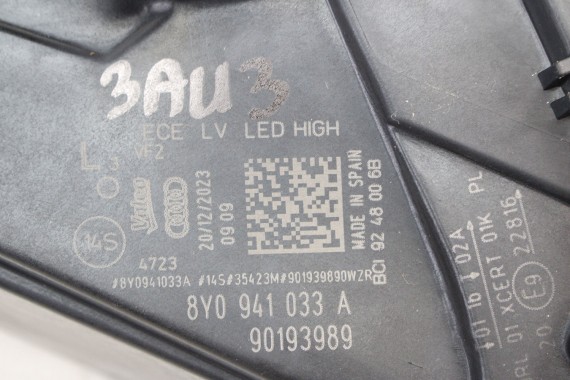 AUDI A3 8Y LAMPY PRZÓD 8Y0941033 8Y0941034 FULL LED PRZEDNI REFLEKTORY 8Y0 941 033 LEWY + PRAWY LAMPA REFLEKTOR 8Y0 941 034