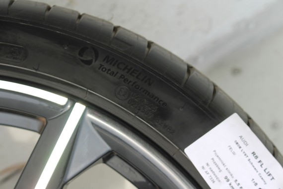 AUDI R8 II 4S FELGI 4S0601025CB 18 cali + OPONY LETNIE KOŁA felga 11J*20H2 ET47 opona 4S0601025BT SPORT 5-V-Speichen Michelin