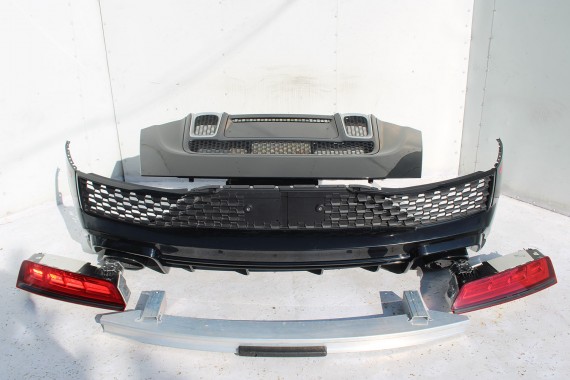 AUDI R8 II 4S ZDERZAK + KLAPA BAGAŻNIKA Matrix lampy lampa 0E0E LY9T Czarny CABRIO 4S7827029 4S7807649B 4S0807303E 4S0945095A