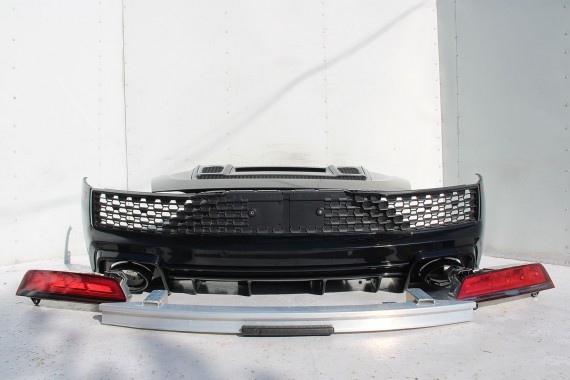 AUDI R8 II 4S ZDERZAK + KLAPA BAGAŻNIKA Matrix lampy lampa 0E0E LY9T Czarny CABRIO 4S7827029 4S7807649B 4S0807303E 4S0945095A