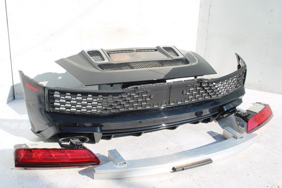 AUDI R8 II 4S ZDERZAK + KLAPA BAGAŻNIKA Matrix lampy lampa 0E0E LY9T Czarny CABRIO 4S7827029 4S7807649B 4S0807303E 4S0945095A