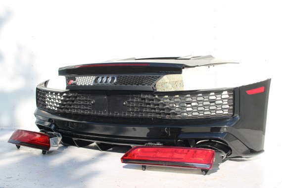 AUDI R8 II 4S ZDERZAK + KLAPA BAGAŻNIKA Matrix lampy lampa 0E0E LY9T Czarny CABRIO 4S7827029 4S7807649B 4S0807303E 4S0945095A