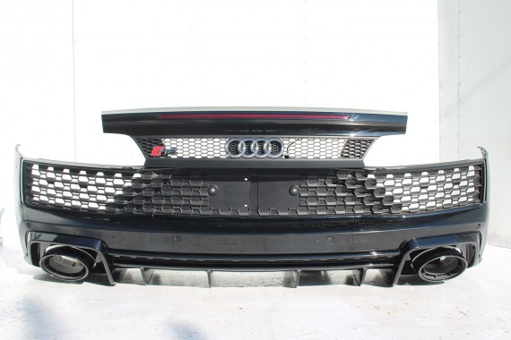 AUDI R8 II 4S ZDERZAK + KLAPA BAGAŻNIKA Matrix lampy lampa 0E0E LY9T Czarny CABRIO 4S7827029 4S7807649B 4S0807303E 4S0945095A