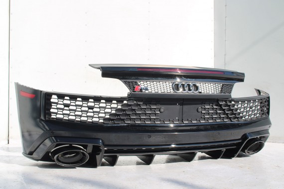 AUDI R8 II 4S ZDERZAK + KLAPA BAGAŻNIKA Matrix lampy lampa 0E0E LY9T Czarny CABRIO 4S7827029 4S7807649B 4S0807303E 4S0945095A