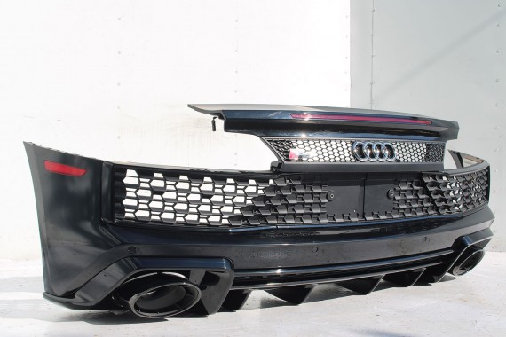 AUDI R8 II 4S ZDERZAK + KLAPA BAGAŻNIKA Matrix lampy lampa 0E0E LY9T Czarny CABRIO 4S7827029 4S7807649B 4S0807303E 4S0945095A