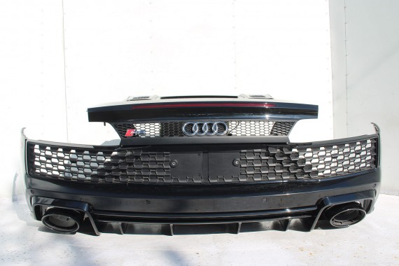 AUDI R8 II 4S ZDERZAK + KLAPA BAGAŻNIKA Matrix lampy lampa 0E0E LY9T Czarny CABRIO 4S7827029 4S7807649B 4S0807303E 4S0945095A