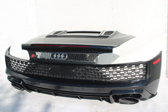 AUDI R8 II 4S ZDERZAK + KLAPA BAGAŻNIKA Matrix lampy lampa 0E0E LY9T Czarny CABRIO 4S7827029 4S7807649B 4S0807303E 4S0945095A