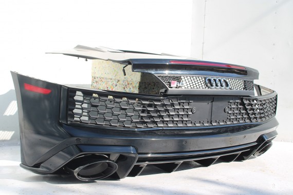 AUDI R8 II 4S ZDERZAK + KLAPA BAGAŻNIKA Matrix lampy lampa 0E0E LY9T Czarny CABRIO 4S7827029 4S7807649B 4S0807303E 4S0945095A
