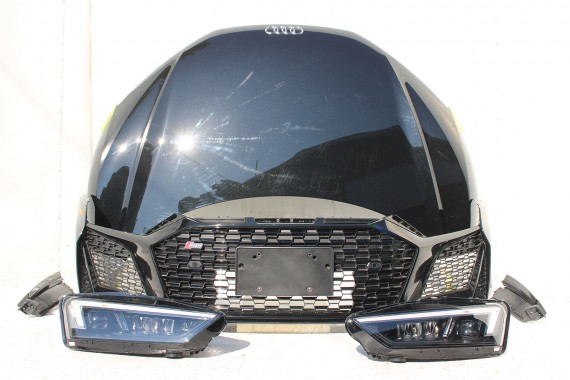 AUDI R8 II PRZÓD maska błotniki zderzak pas przedni lampy wzmocnienie błotnik lampa 5.2 L/419 V10, FSI FULL LED 0E0E LY9T Czarny