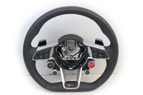 AUDI R8 II 4S KIEROWNICA 4S0419091E + BIEGI kolor 8UD - czarny multifunkcyjna skórzana MULTI CABRIO SPYDER FL LIFT 4S0419091B