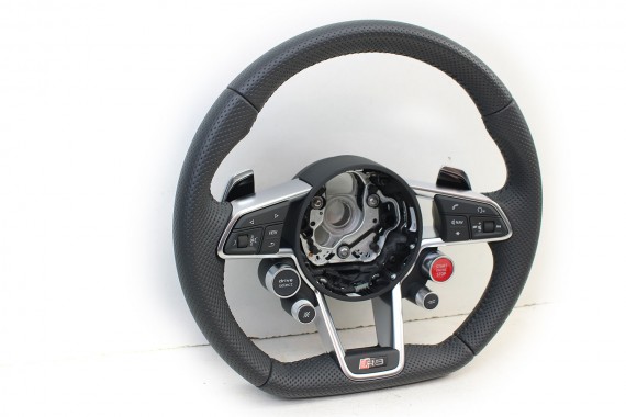 AUDI R8 II 4S KIEROWNICA 4S0419091E + BIEGI kolor 8UD - czarny multifunkcyjna skórzana MULTI CABRIO SPYDER FL LIFT 4S0419091B