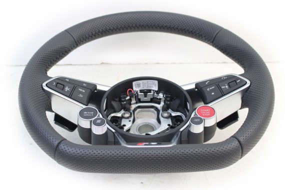 AUDI R8 II 4S KIEROWNICA 4S0419091E + BIEGI kolor 8UD - czarny multifunkcyjna skórzana MULTI CABRIO SPYDER FL LIFT 4S0419091B