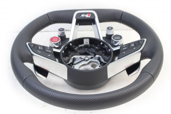 AUDI R8 II 4S KIEROWNICA 4S0419091E + BIEGI kolor 8UD - czarny multifunkcyjna skórzana MULTI CABRIO SPYDER FL LIFT 4S0419091B