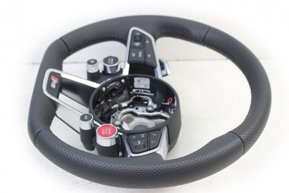 AUDI R8 II 4S KIEROWNICA 4S0419091E + BIEGI kolor 8UD - czarny multifunkcyjna skórzana MULTI CABRIO SPYDER FL LIFT 4S0419091B