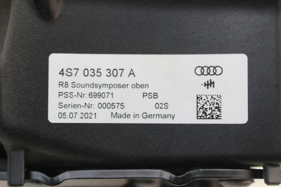 AUDI R8 4S GŁOŚNIKI WZMACNIACZ BANG&Olufsen Głośnik subwoofer Premium Sound system z dźwiękiem 3D 4S0035465 4S0035465A 4S7035307