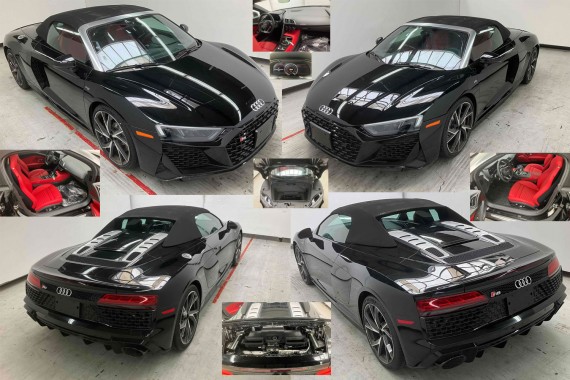AUDI R8 II LISTWA PROGOWA 4S0853859 4S0853860 LISTWY próg L+P komplet 0E0E LY9T Czarny CABRIO SPYDER FL 4S0853921B 4S0853922B