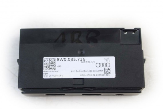 AUDI A4 A5 Q5 PORT USB PRZYŁĄCZE AUX 8W0035736 8W0 035 736 8W 80A R8 8S PANEL WEJŚCIE 8W0035736 8W0035736 8W0035736 8W0035736