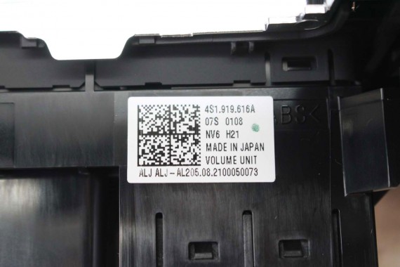AUDI R8 II 4S PANEL GAŁKA STEROWANIA MMI 4S1919614F 4S1 919 614 F 3G+ z touchpadem FL LIFT radia navi NV6 4S7959757 4S1713111C