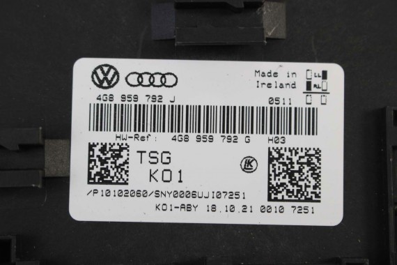 AUDI R8 II 4S MODUŁ STEROWNIK DRZWI 4G8959793J 4G8959792J 4G8959793G 4G8959793G 4G8959792F 4G8959793F CABRIO SPYDER FL LIFT L+P