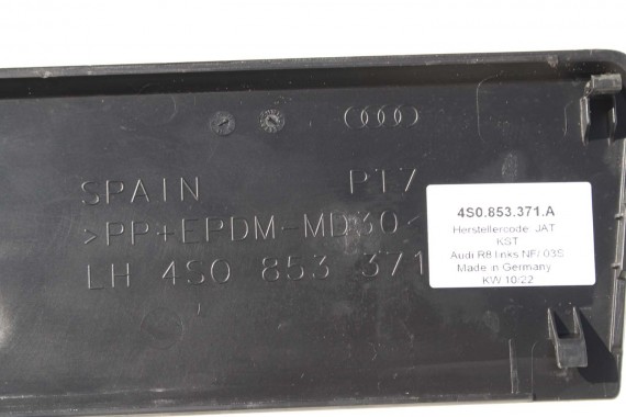 AUDI R8 II 4S LISTWY PROGOWE podświetlane 4S0853371A 4S0853372A listwa WEWNĘTRZNE CABRIO SPYDER FL TT8 4S0853371 4S0853372