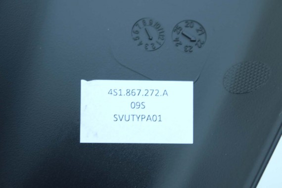 AUDI R8 CABRIO SŁUPEK A WYKOŃCZENIE poszycie 4S1867271A 4S1867272A dolne słupka słupki RAMA DACHU 6PS czarny 4S1867271 4S1867272