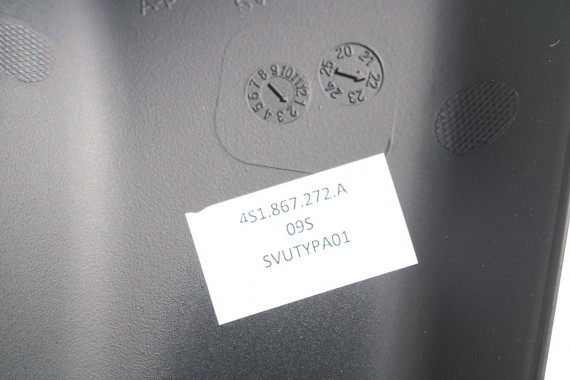 AUDI R8 CABRIO SŁUPEK A WYKOŃCZENIE poszycie 4S1867271A 4S1867272A dolne słupka słupki RAMA DACHU 6PS czarny 4S1867271 4S1867272