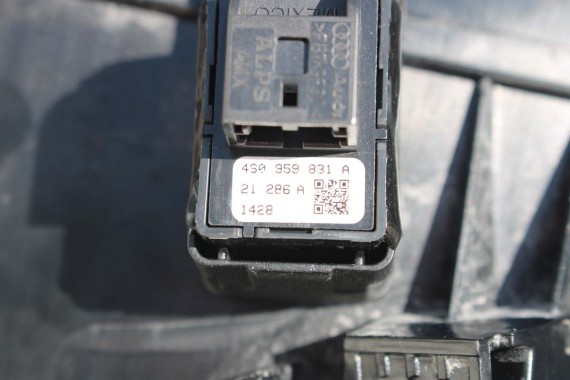 AUDI R8 CABRIO SŁUPEK B WYKOŃCZENIE poszycie 4S7867035E 4S7867036E dolne słupka słupki RAMA DACHU 25D czarny 4S7867035 4S7867036