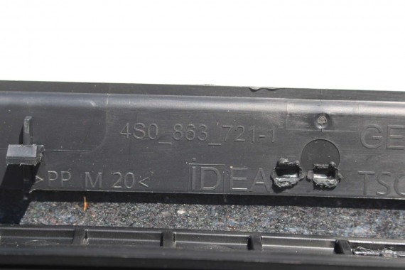 AUDI R8 II 4S WYKOŃCZENIE BAGAŻNIKA 4S0863721 OSŁONA 4S7863369B 4S0863362A 4S0863463A BOCZEK DYWAN BOCZKI BAGAŻNIKA 420880701A