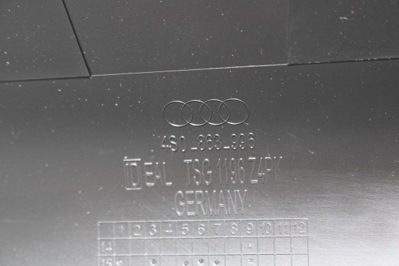 AUDI R8 II 4S WYKOŃCZENIE BAGAŻNIKA 4S0863721 OSŁONA 4S7863369B 4S0863362A 4S0863463A BOCZEK DYWAN BOCZKI BAGAŻNIKA 420880701A