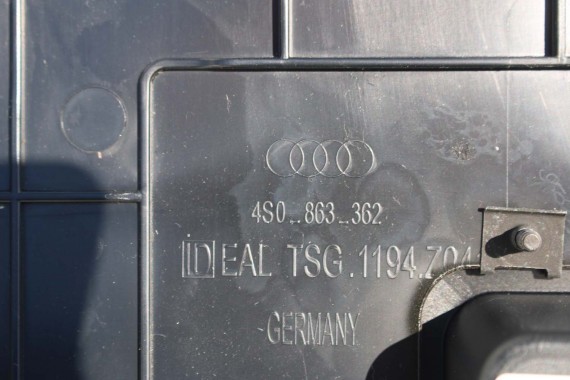 AUDI R8 II 4S WYKOŃCZENIE BAGAŻNIKA 4S0863721 OSŁONA 4S7863369B 4S0863362A 4S0863463A BOCZEK DYWAN BOCZKI BAGAŻNIKA 420880701A