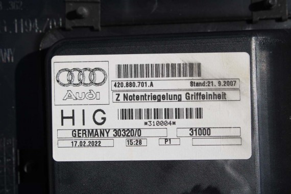AUDI R8 II 4S WYKOŃCZENIE BAGAŻNIKA 4S0863721 OSŁONA 4S7863369B 4S0863362A 4S0863463A BOCZEK DYWAN BOCZKI BAGAŻNIKA 420880701A