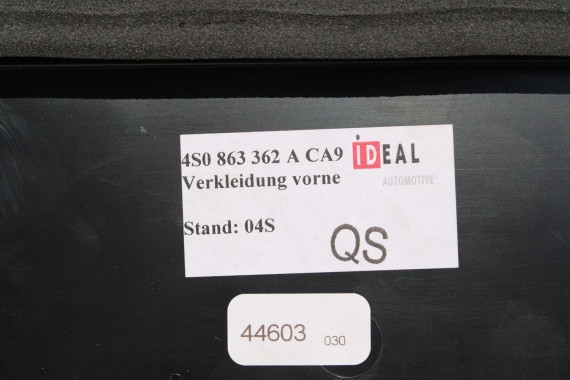 AUDI R8 II 4S WYKOŃCZENIE BAGAŻNIKA 4S0863721 OSŁONA 4S7863369B 4S0863362A 4S0863463A BOCZEK DYWAN BOCZKI BAGAŻNIKA 420880701A