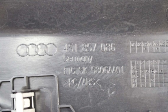 AUDI R8 II 4S WYKOŃCZENIE ZAŚLEPKA KONSOLI 4S1857085 4S1857086 4S1 857 085 4S1 857 086 boczna osłona boku 6PS FL LIFT L + P EU