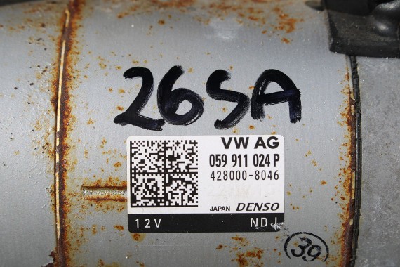 AUDI A6 A7 A8 ROZRUSZNIK 059911024P 059 911 024 P 4H0 4H D4 2010-2017 DENSO 059911024P 428000 12V 059911024P D4 3.0 TDi diesel