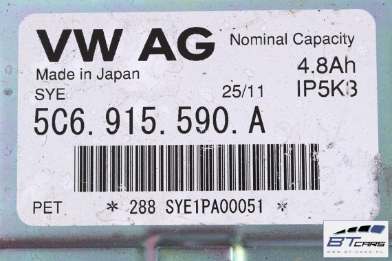 VW JETTA AKUMULATOR HYBRYDA HYBRID 5C6 915 590 A 5C6915590A BATERIA NAPĘDU HYBRYDOWEGO 5C6915590 5C6915590A 5C6915590A 5C6915590